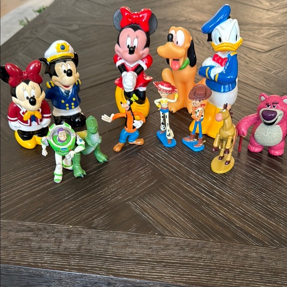 Disney Other - Disney figurines, character playset, dolls, Mickey, Minnie, pluto, toy story